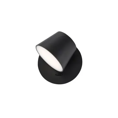 Plafoniera AMADEO Negru Aluminiu & Acrylic Adjustable Intrerupator On/Off LED Edison 6 Wat 230 Volt 528Lm 3000K IP20
