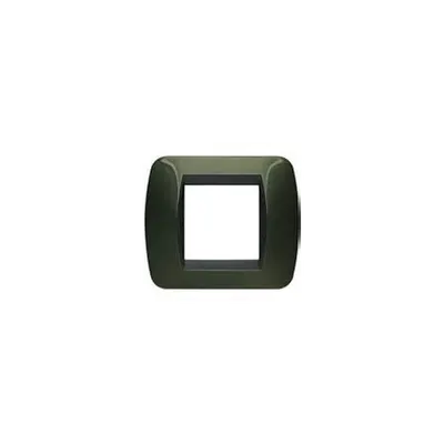 Placa ornament 4 module Verde metalizat Bticino Living