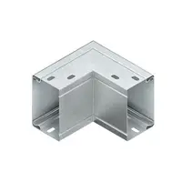 Cot exterior 90° cu perforare conector cu surub, cu capac LEAC 60.200