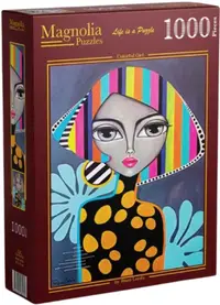 Puzzle Magnolia din 1000 piese - Fată colorată