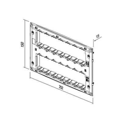Ramă de montaj fără ghiare 2x7M