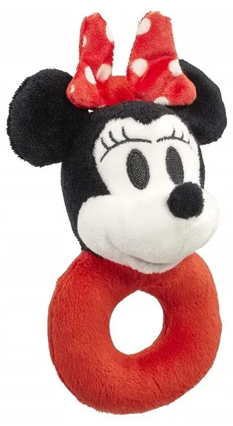 Jucărie zornăitoare plușată pentru bebeluși Rainbow Designs - Minnie Mouse