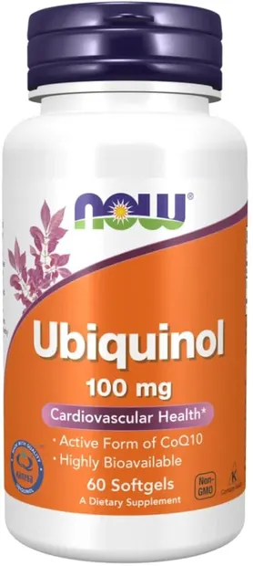 Ubiquinol, 100 mg, 60 capsule, Now