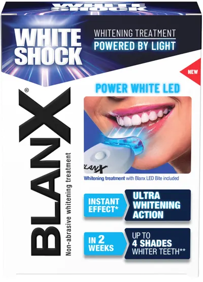 BlanX Kit de albire a dinților - Dispozitiv LED și pastă de dinți White Shock, 50 ml