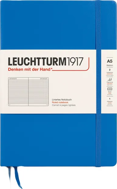 Caiet Leuchtturm1917 New Colours - A5, liniat, Sky, copertă tare