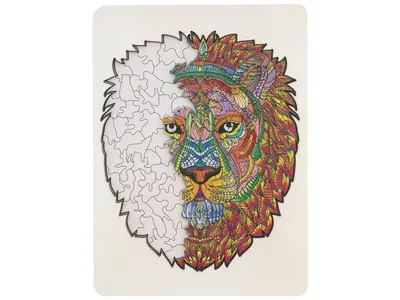 Puzzle din lemn cu 140 de piese în forme deosebite