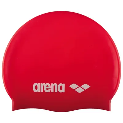 Arena Kinder Badmuts Classic Silicone Rood