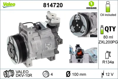 Compresor clima auto aer conditionat potrivit SUBARU FORESTER, IMPREZA 1.5 2.0 2.5 01.08
