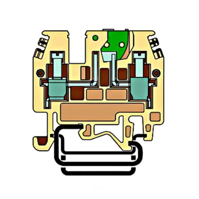 Clemă deconectabilă bej, tip MPS.4/0,2-6 mm²