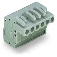 1-conductor female plug; angled; 2.5 mm²; Pin spacing 5 mm; 11-pole; 2,50 mm²; gray