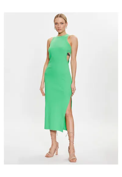 Rochie de vara pentru femei - Bumbac - Verde