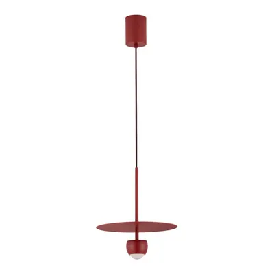 Lustră roșie LED din aluminiu ø 30 cm Edem – Nova Luce