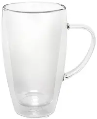 Căni din sticlă cu perete dublu și mâner Bredemeijer - 2 bucăți, 320 ml