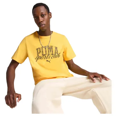 PUMA CLASS Graphic Tee - Tricou galben mânecă scurtă unisex