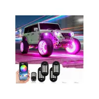 Kit lumini submasina RGB rock light 4 module 12V cu bluetooth Cod: HH-RY164