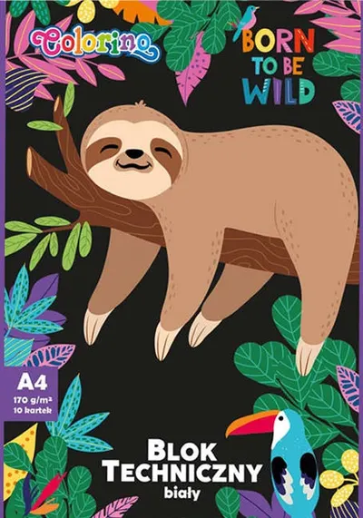 Bloc de desen Colorino Wildkid - A4, 10 foi