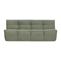 Canapea verde cu tapițerie din catifea 204 cm Cluster – vtwonen