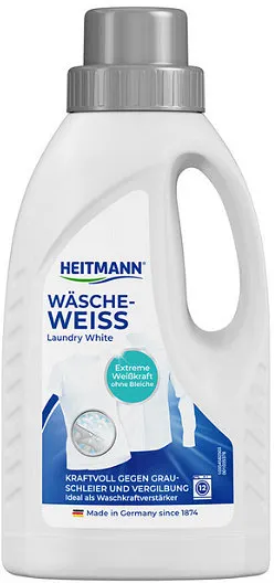 Aditiv lichid pentru rufe albe Heitmann - 500 ml, 6-12 spălări