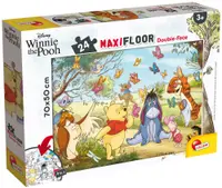 Puzzle cu două fete Lisciani de colorat din 24 piese - Ursuleţul Winnie Puh