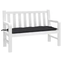 vidaXL Pernă bancă de grădină, negru, 120x50x7 cm, material oxford