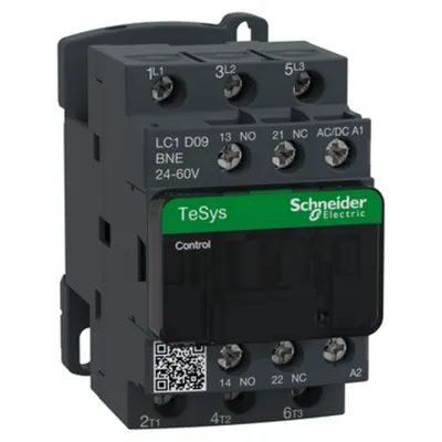 Contactor Tesys D - 3P -= 440 V - 9 A Ac-3 - 24 - 60 V C.A/C.C Bobina