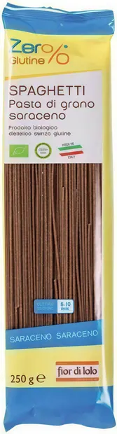 Spaghete bio din hrișcă, 250 g, Fior di Loto