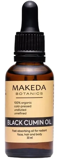 Makeda Botanics Ulei de bază Chimen negru, 30 ml