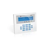 Tastatura centrala antiefractie Satel Integra INT-KLCDL-BL, 2 zone, LCD, buzzer, iluminare albastra