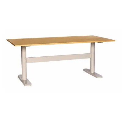 Birou cu blat cu aspect de lemn de stejar 90x190 cm Tona – Hübsch