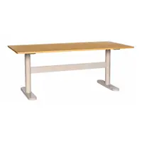 Birou cu blat cu aspect de lemn de stejar 90x190 cm Tona – Hübsch