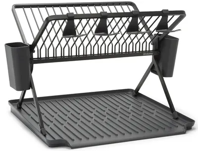 Uscător de vase pliabil Brabantia - SinkSide, Dark Grey