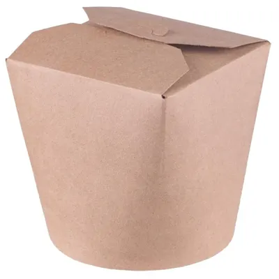 Cutii din Carton PE, 700 ml, Kraft Asian, 50 Bucati