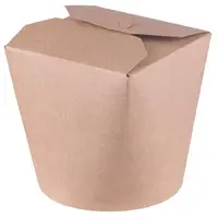 Cutii din Carton PE, 700 ml, Kraft Asian, 50 Bucati