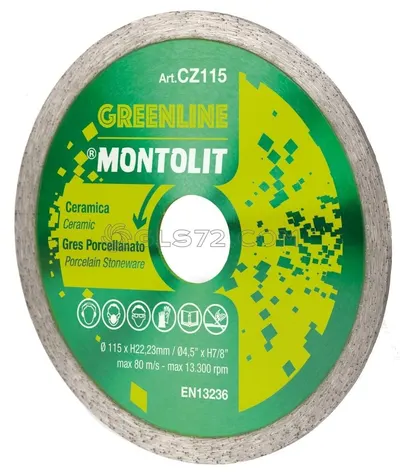 Disc Montolit CZ100 CERMONT diamantat pentru ceramica Ø 100 mm