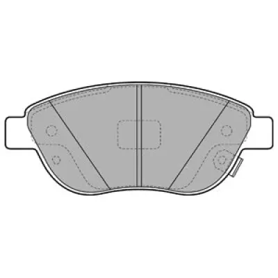 Set placute frana, frana disc DELPHI LP2476