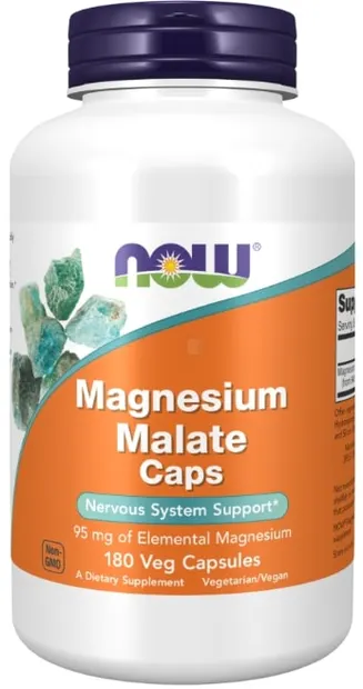 Magnesium Malate Caps, 840 mg, 180 capsule, Now