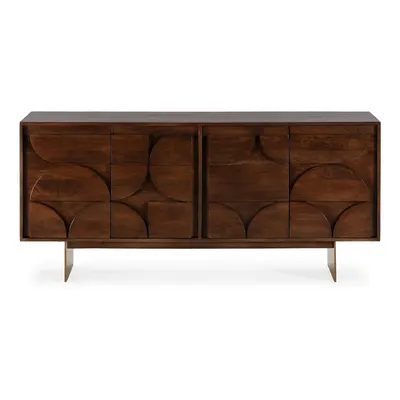 Comodă maro din lemn de mango 165x76x40 cm Trisha – MOME