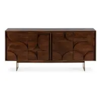 Comodă maro din lemn de mango 165x76x40 cm Trisha – MOME