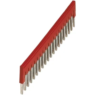Punte de legatura 20 cai pentru terminale 4mm², rosie