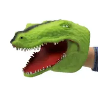 Marionetă de mână, pentru copii, Deluxebase, 15 cm, model crocodil