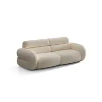 Canapea crem cu tapițerie din chenille 220 cm Neo – Micadoni
