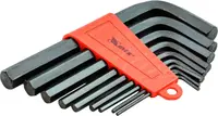Set de chei MTX - HEX, 9 piese, 2-12 mm, scurte, oxidate