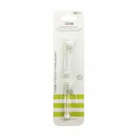 Set capete de schimb, BBluv, Pentru periuta electrica, Sonik, 0-18 luni, 2 bucati, Transparent