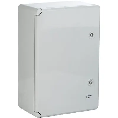 Cutie distributie IP65 din ABS gri, usa mata, placa metalica, 400x600x200 mm Plastim PP3008