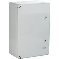 Cutie distributie IP65 din ABS gri, usa mata, placa metalica, 400x600x200 mm Plastim PP3008