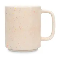 Cană bej din gresie ceramică 330 ml Fika – ONA