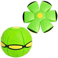 Minge Zburatoare Transformabila in Disc Frisbee 2 moduri de joaca 23 cm VERDE