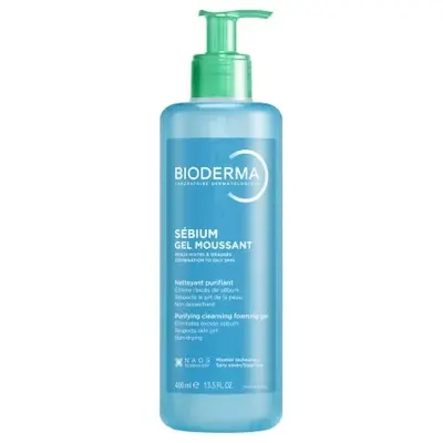 Gel spumant purifiant Sebium, 400 ml, Bioderma