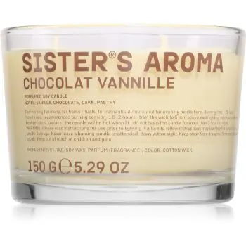 Sister's Aroma Chocolat Vannille lumânare parfumată