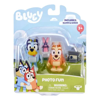 Set 2 figurine, Bluey, Photo Fun